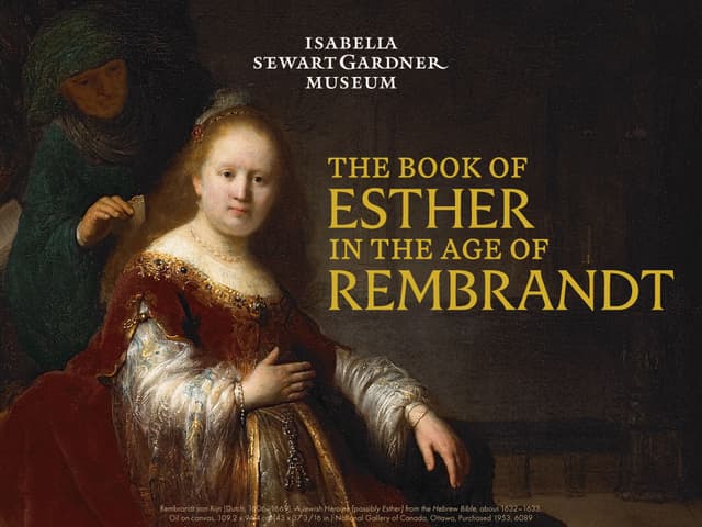 The Book of Esther in the Age of Rembrandt