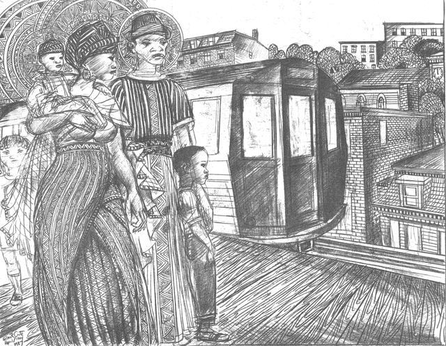 Allan Rohan Crite: Madonna of the Subway