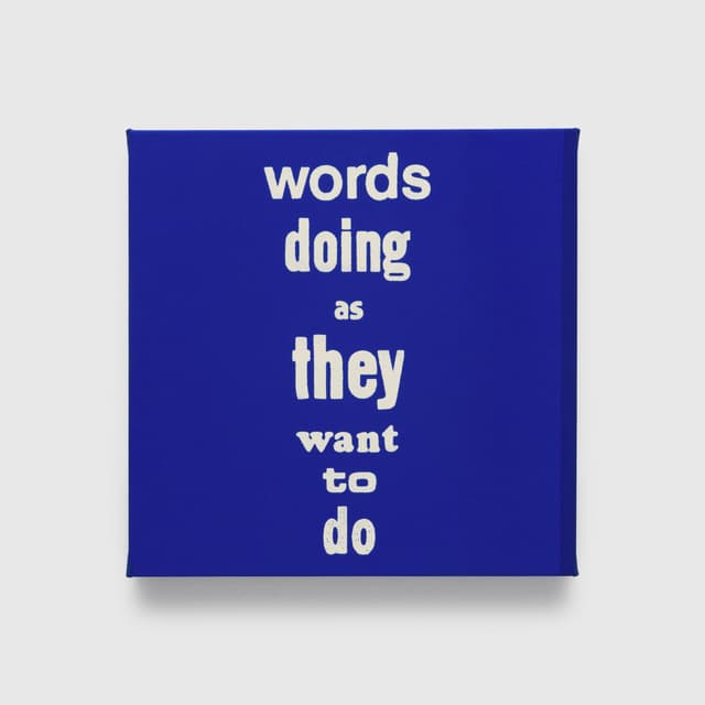 Eve Fowler: Words doing as they want to do