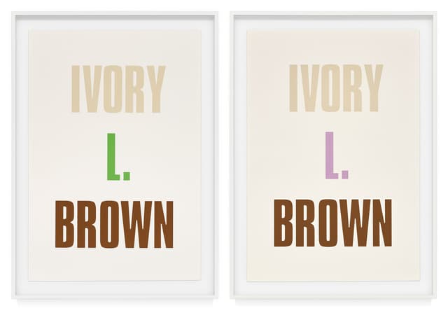 John Cage and Kay Rosen